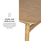 Table à manger en bois de 150 cm, style mid-century, 4 à 6 places, Noyer / Frêne Anglais