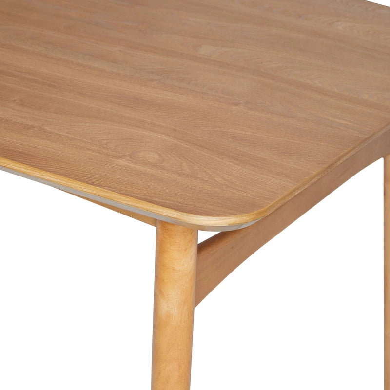 Table à manger en bois de 150 cm, style mid-century, 4 à 6 places, Noyer / Frêne Anglais