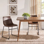 Table à manger en bois de 150 cm, style mid-century, 4 à 6 places, Noyer / Frêne Anglais