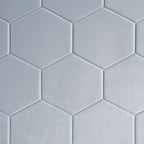 Lit de rangement tapissé en velours gris avec tête de lit hexagonale, Double/Queen