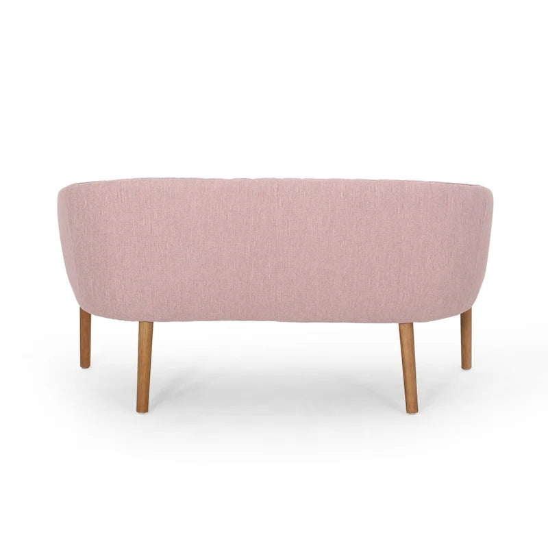 Causeuse Galena style glamour moderne du milieu du siècle par Christopher Knight Home