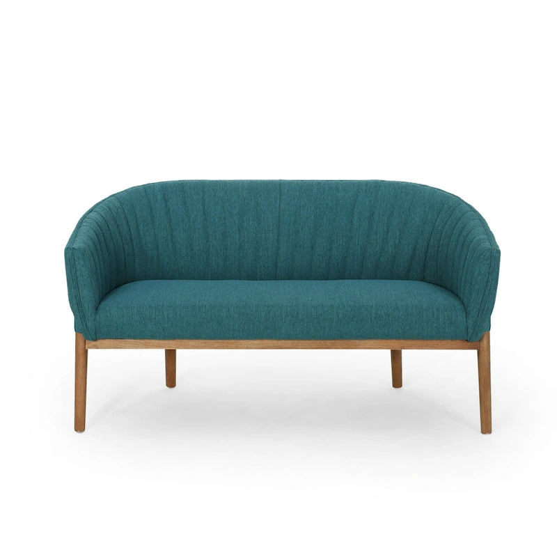 Causeuse Galena style glamour moderne du milieu du siècle par Christopher Knight Home