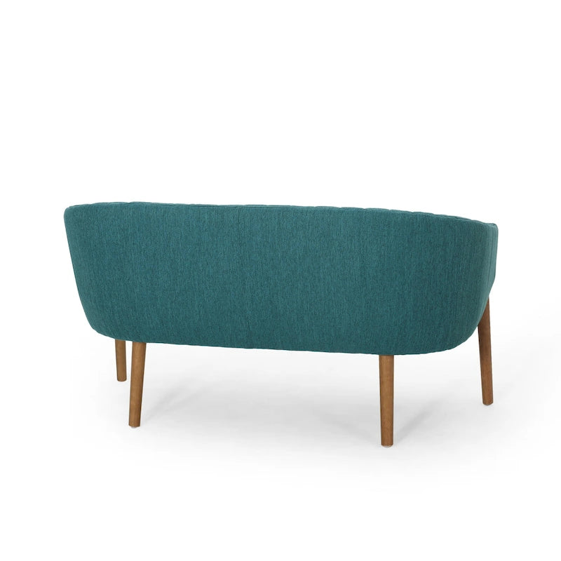 Causeuse Galena style glamour moderne du milieu du siècle par Christopher Knight Home