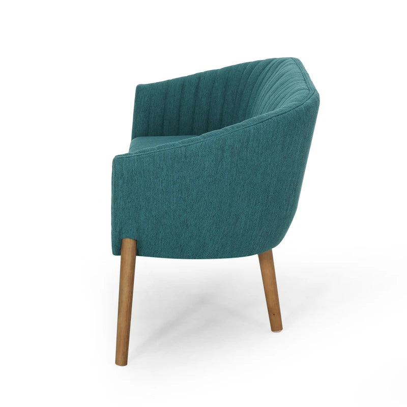 Causeuse Galena style glamour moderne du milieu du siècle par Christopher Knight Home