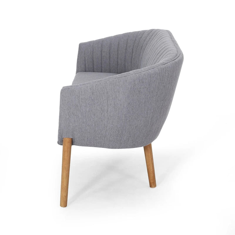 Causeuse Galena style glamour moderne du milieu du siècle par Christopher Knight Home