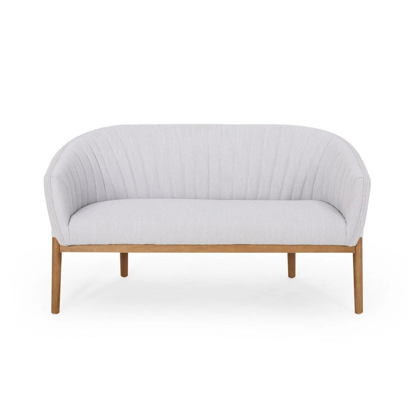 Causeuse Galena style glamour moderne du milieu du siècle par Christopher Knight Home