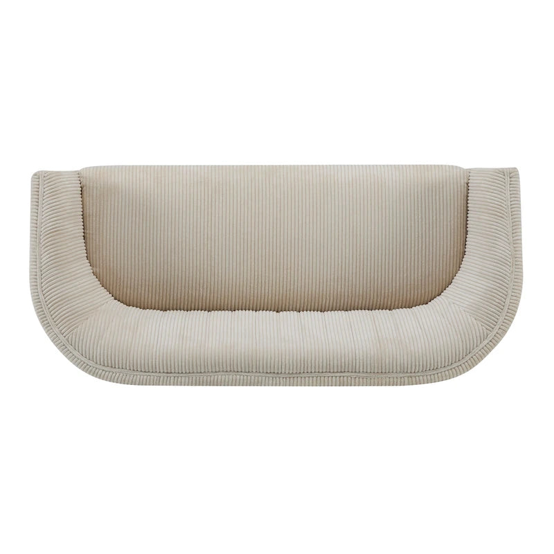 Causeuse Galena style glamour moderne du milieu du siècle par Christopher Knight Home