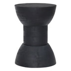 Tabouret / Table d'appoint en manguier noir – 1 personne
