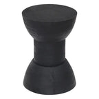 Tabouret / Table d'appoint en manguier noir – 1 personne