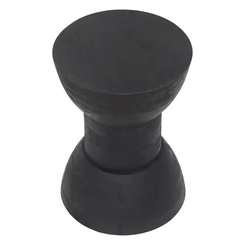 Tabouret / Table d'appoint en manguier noir – 1 personne