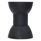 Tabouret / Table d'appoint en manguier noir – 1 personne
