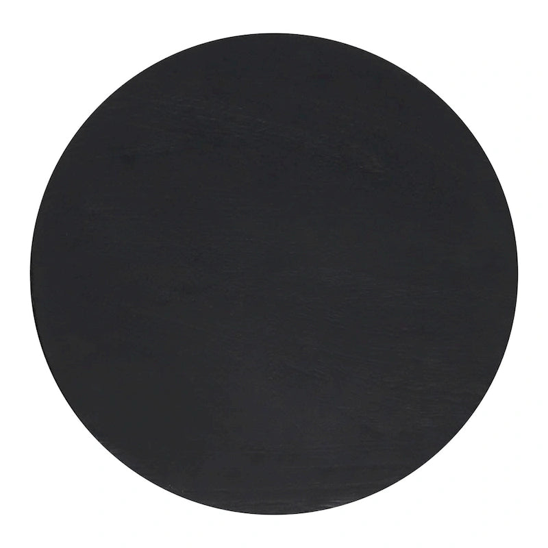 Tabouret / Table d'appoint en manguier noir – 1 personne
