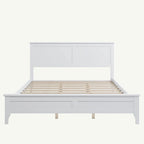 Lit plateforme Queen en bois massif