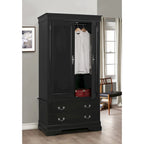 Armoire de style traditionnel – Noir/Cappuccino/Beige/Cerisier/Chêne/Blanc/Gris, 7 couleurs, Simple
