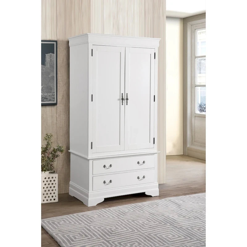 Armoire de style traditionnel – Noir/Cappuccino/Beige/Cerisier/Chêne/Blanc/Gris, 7 couleurs, Simple