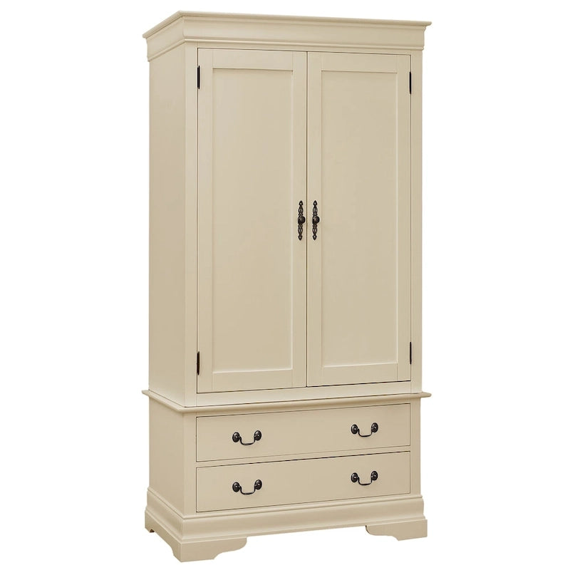 Armoire de style traditionnel – Noir/Cappuccino/Beige/Cerisier/Chêne/Blanc/Gris, 7 couleurs, Simple