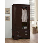 Armoire de style traditionnel – Noir/Cappuccino/Beige/Cerisier/Chêne/Blanc/Gris, 7 couleurs, Simple
