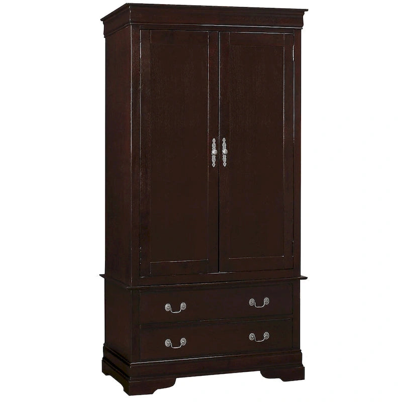 Armoire de style traditionnel – Noir/Cappuccino/Beige/Cerisier/Chêne/Blanc/Gris, 7 couleurs, Simple