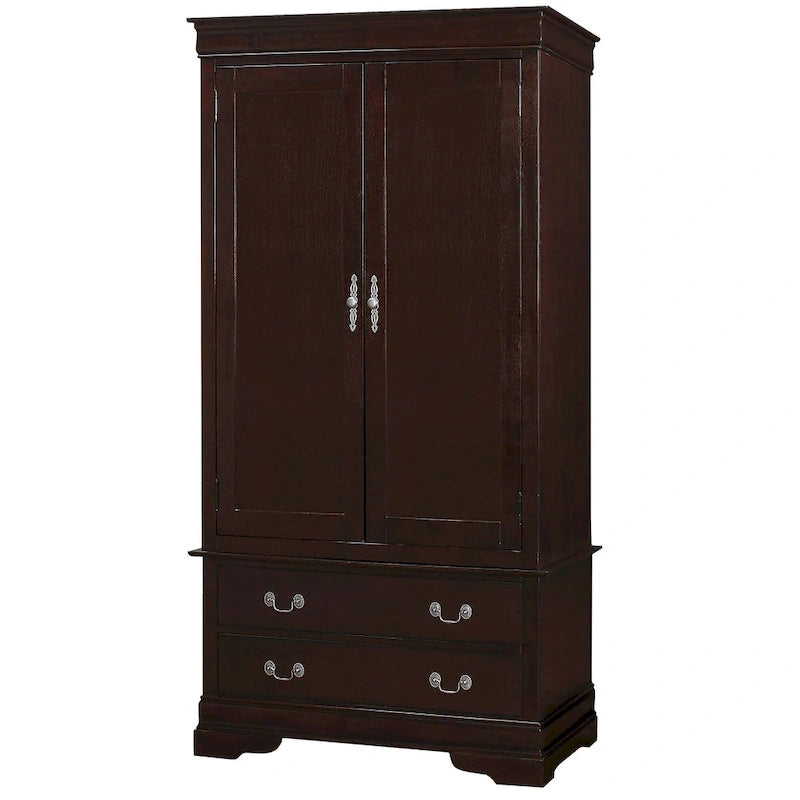 Armoire de style traditionnel – Noir/Cappuccino/Beige/Cerisier/Chêne/Blanc/Gris, 7 couleurs, Simple
