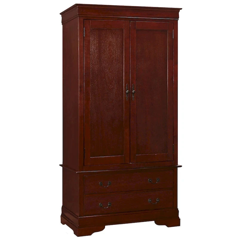 Armoire de style traditionnel – Noir/Cappuccino/Beige/Cerisier/Chêne/Blanc/Gris, 7 couleurs, Simple