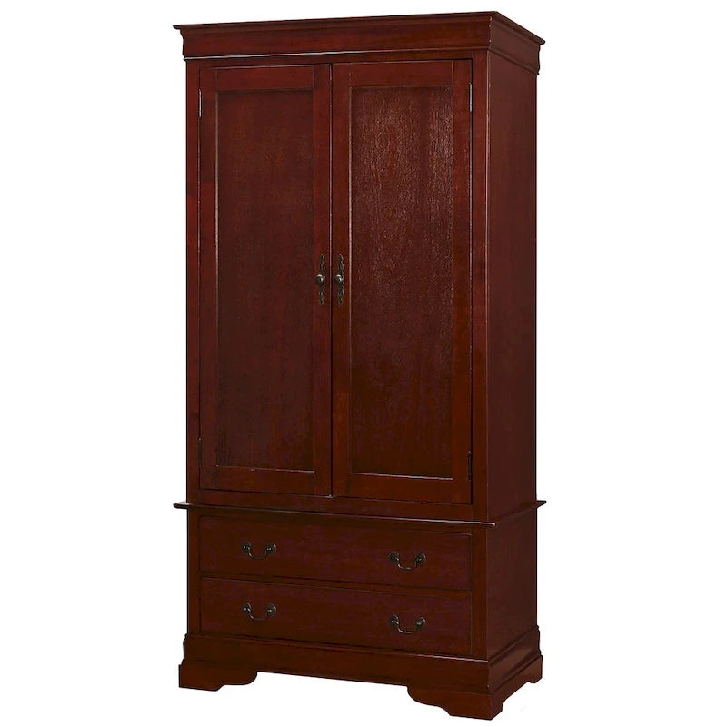 Armoire de style traditionnel – Noir/Cappuccino/Beige/Cerisier/Chêne/Blanc/Gris, 7 couleurs, Simple