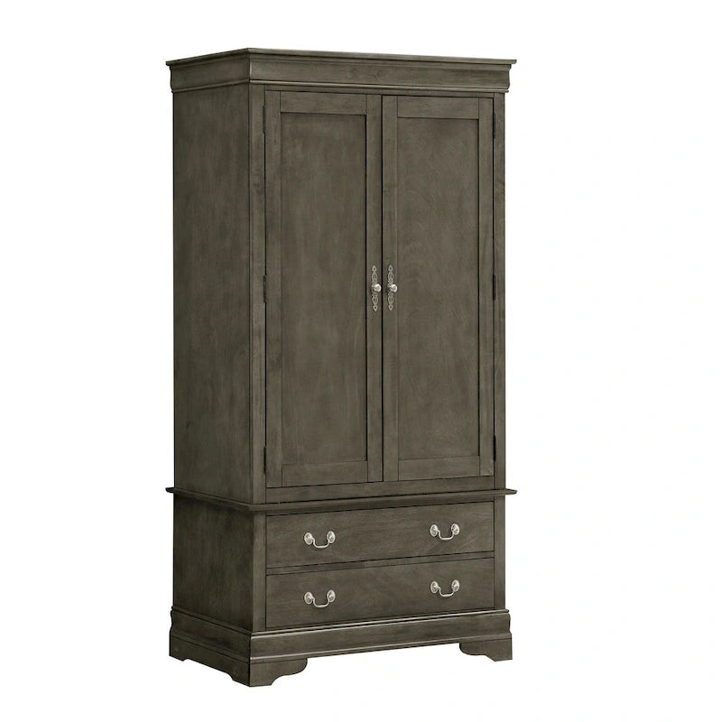 Armoire de style traditionnel – Noir/Cappuccino/Beige/Cerisier/Chêne/Blanc/Gris, 7 couleurs, Simple