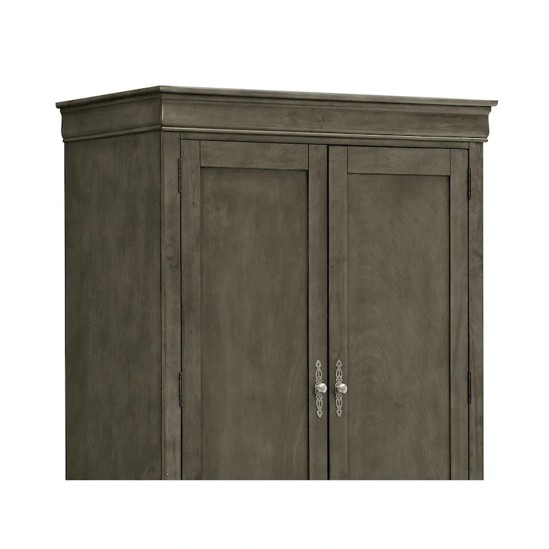 Armoire de style traditionnel – Noir/Cappuccino/Beige/Cerisier/Chêne/Blanc/Gris, 7 couleurs, Simple