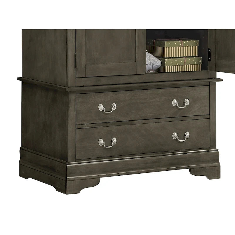Armoire de style traditionnel – Noir/Cappuccino/Beige/Cerisier/Chêne/Blanc/Gris, 7 couleurs, Simple