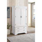 Armoire de style traditionnel – Noir/Cappuccino/Beige/Cerisier/Chêne/Blanc/Gris, 7 couleurs, Simple