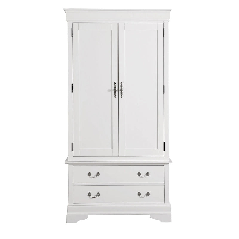 Armoire de style traditionnel – Noir/Cappuccino/Beige/Cerisier/Chêne/Blanc/Gris, 7 couleurs, Simple
