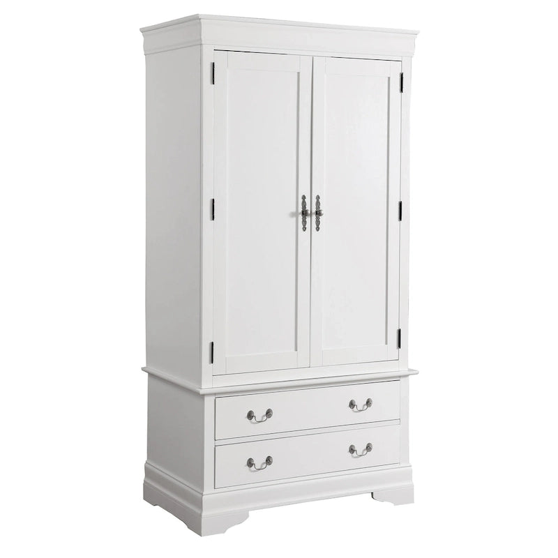 Armoire de style traditionnel – Noir/Cappuccino/Beige/Cerisier/Chêne/Blanc/Gris, 7 couleurs, Simple