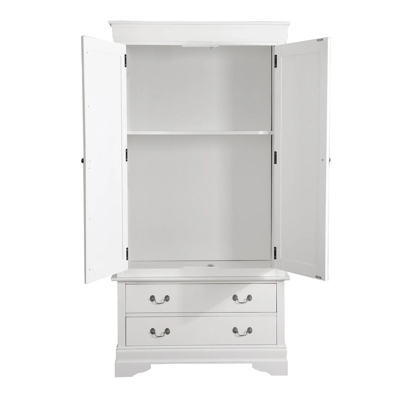 Armoire de style traditionnel – Noir/Cappuccino/Beige/Cerisier/Chêne/Blanc/Gris, 7 couleurs, Simple