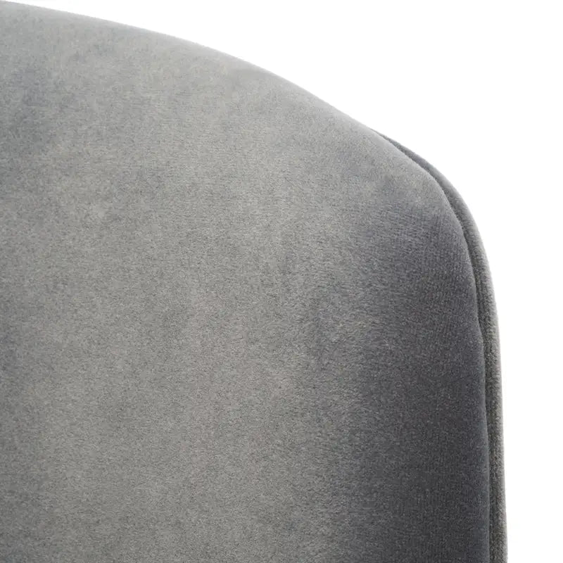 Fauteuil pivotant d'appoint en velours anthracite, 1 place