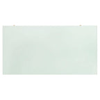 Table d'appoint en métal avec dessus en verre transparent/blanc et accents or/argent – 1 personne