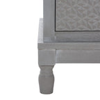 Meuble TV 2 portes 1 étagère Paola SAFAVIEH - 47 L x 16 P x 20 H - 47Lx16Px20H