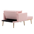 Chaise longue/fauteuil d'appoint, bords incurvés, rembourrée de mousse épaisse et recouverte d'un tissu de haute qualité