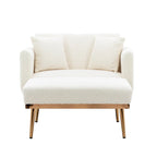 Chaise longue/fauteuil d'appoint, bords incurvés, rembourrée de mousse épaisse et recouverte d'un tissu de haute qualité
