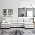 Canapé d'angle modulable 6 places en U blanc/gris/vert/bleu/noir