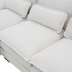 Canapé d'angle modulable 6 places en U blanc/gris/vert/bleu/noir