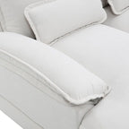 Canapé d'angle modulable 6 places en U blanc/gris/vert/bleu/noir