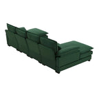Canapé d'angle modulable 6 places en U blanc/gris/vert/bleu/noir