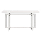 Console de style industriel, plateau MDF et pin, bleu marine / gris foncé / blanc, 1 personne