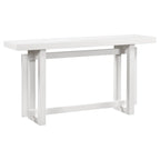 Console de style industriel, plateau MDF et pin, bleu marine / gris foncé / blanc, 1 personne