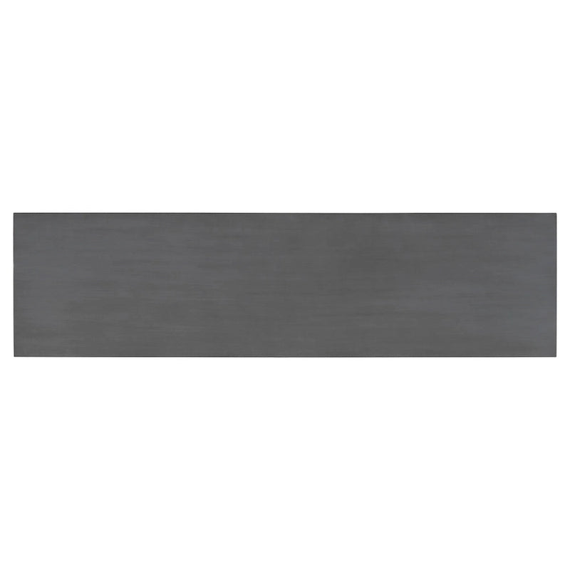 Console de style industriel, plateau MDF et pin, bleu marine / gris foncé / blanc, 1 personne