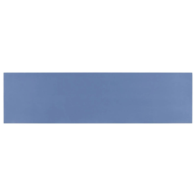 Console de style industriel, plateau MDF et pin, bleu marine / gris foncé / blanc, 1 personne