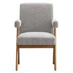 Chaise de salle à manger Lyra en tissu bouclé – Lot de 2