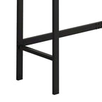 Ensemble table de bar et 2 tabourets bicolore gris/marron