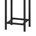 Ensemble table de bar et 2 tabourets bicolore gris/marron
