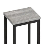 Ensemble table de bar et 2 tabourets bicolore gris/marron